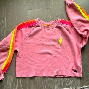 Aviator Nation crop crewneck